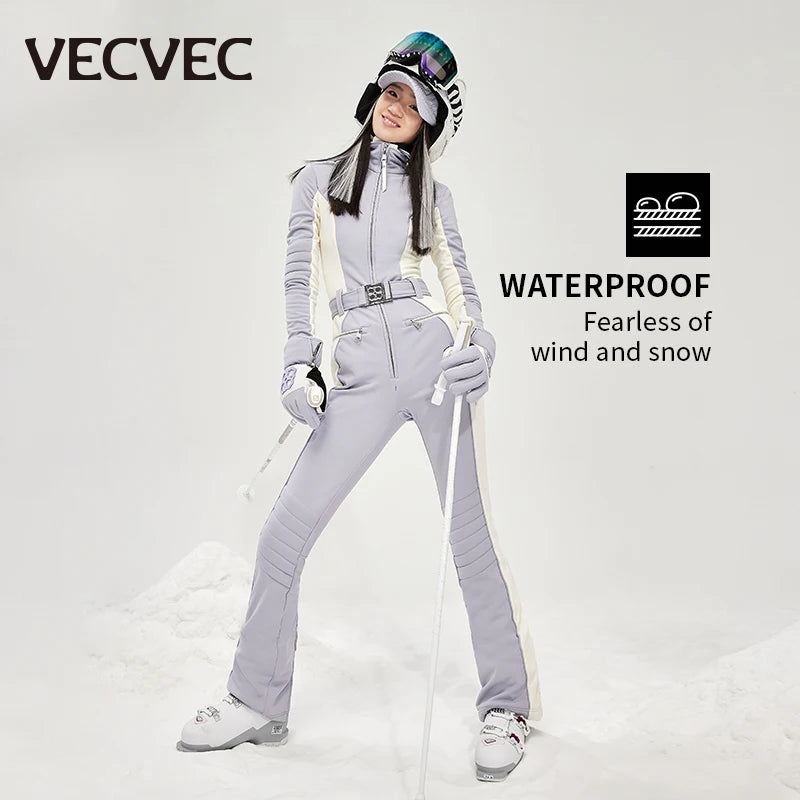 VECVEC warm Snowboard ski breathable suit Women's ski suit Outdoor sports windproof waterproof ski suit snow jacket women